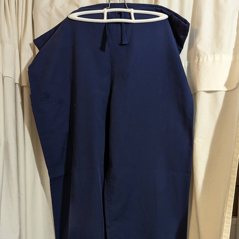 Cherokee drawstring blue medium scrub pants